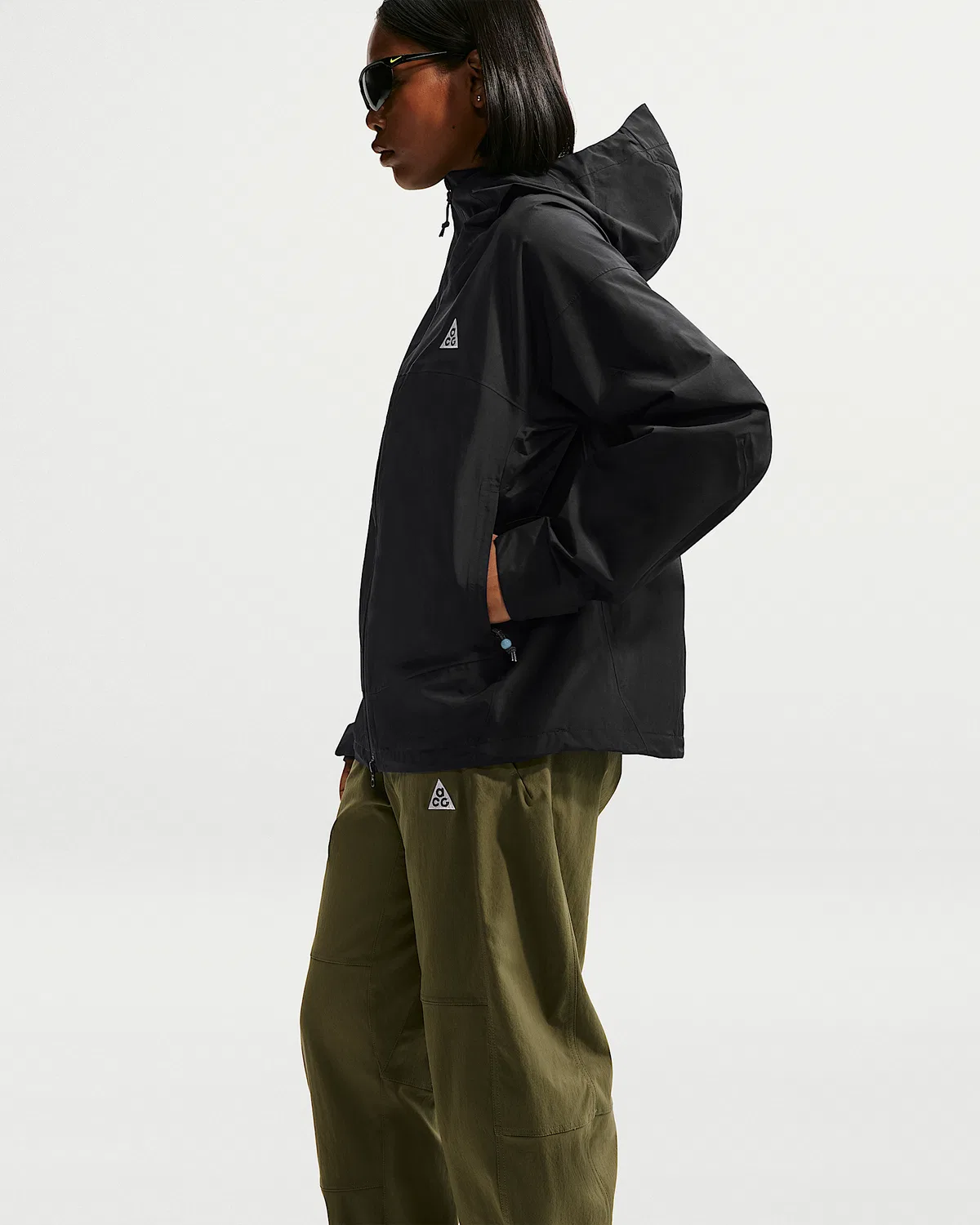 Женская дождевая куртка Nike ACG "Morpho" Storm-FIT ADV, Black/Summit White — фото 3
