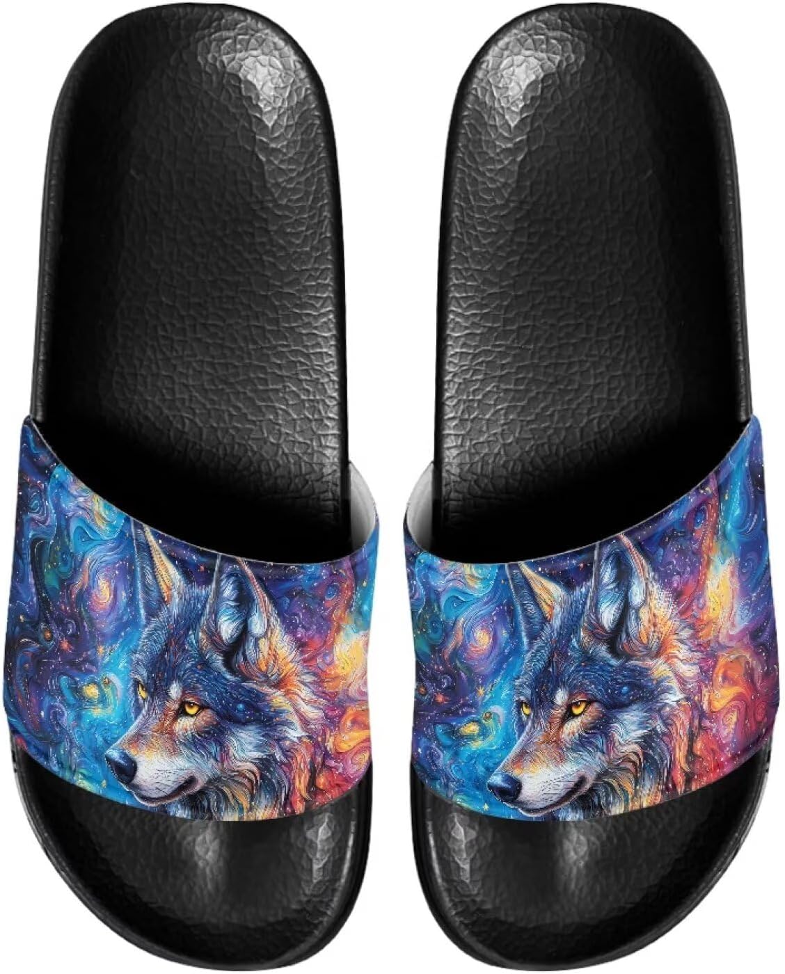 

Шлепанцы для женщин и мужчин, нескользящие тапочки для душа Judentidos, Galaxy Wolf