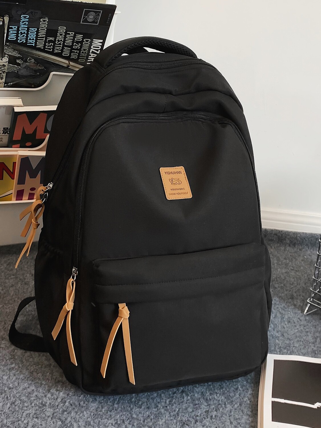 

Большой холщовый мужской рюкзак, стильная для школы, повседневная дорожная сумка