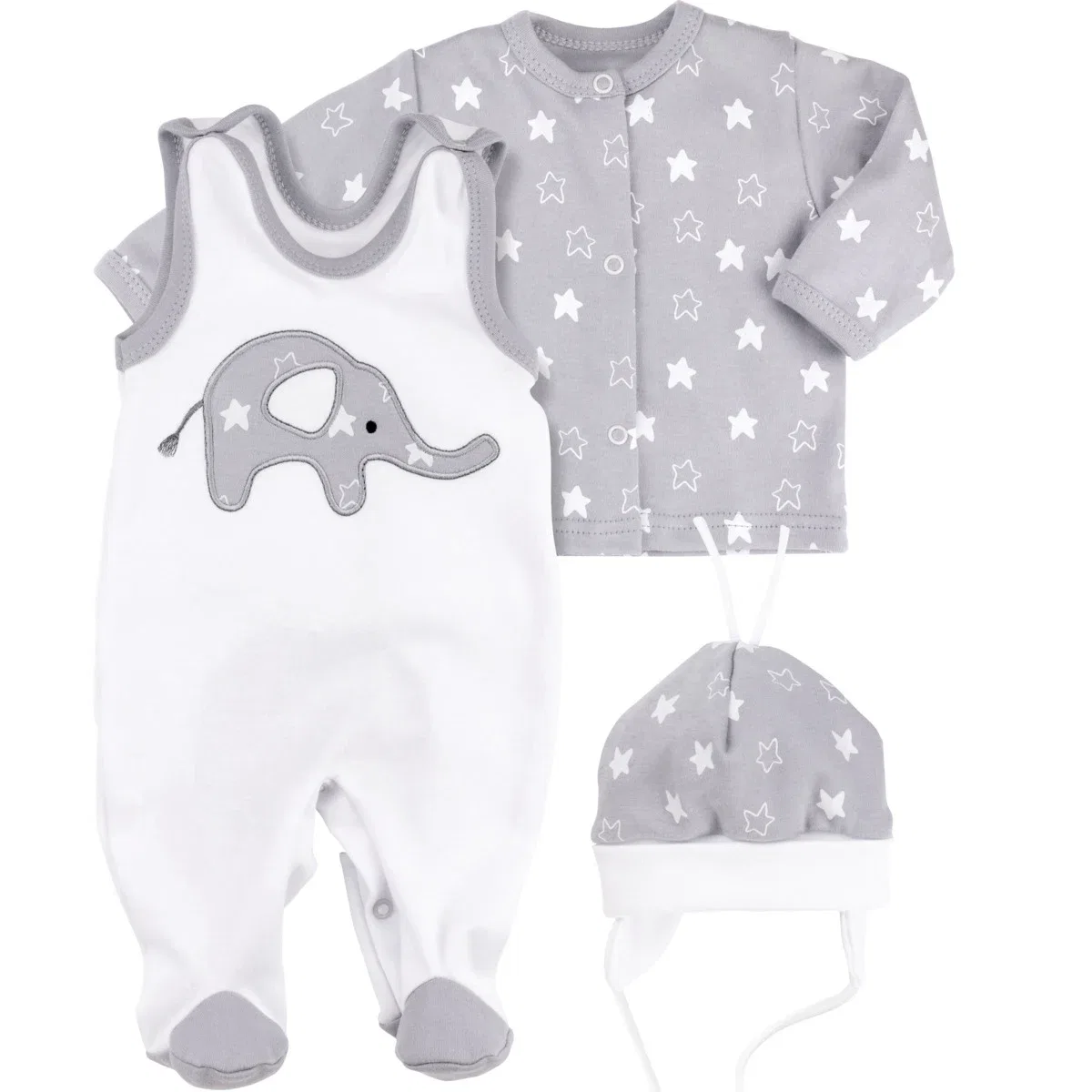 Боди для новорожденных, Little Elephant, Baby Sweets, белый — фото 2