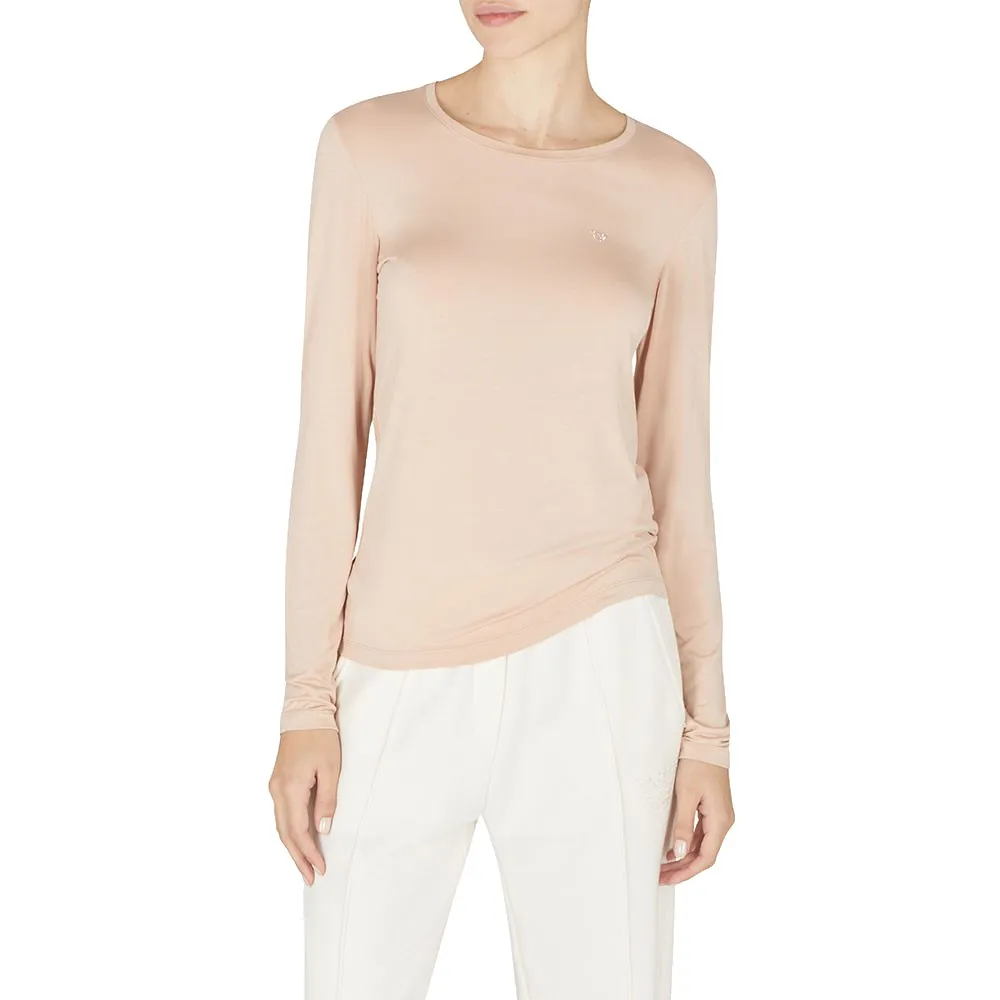 

Футболка с длинным рукавом Emporio Armani Essential studs, бежевый