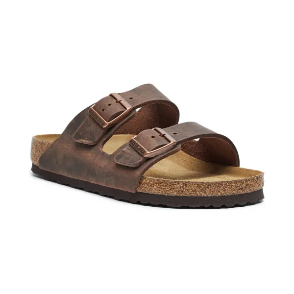 

Кожаные тапочки «Аризона» Birkenstock, коричневый