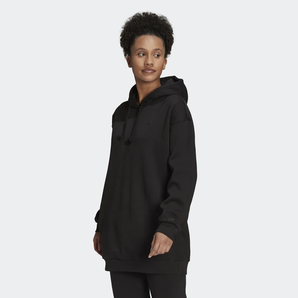 

Толстовка Adidas Sportswear с капюшоном "ALL SZN FLEECE LONG HOODIE", черный