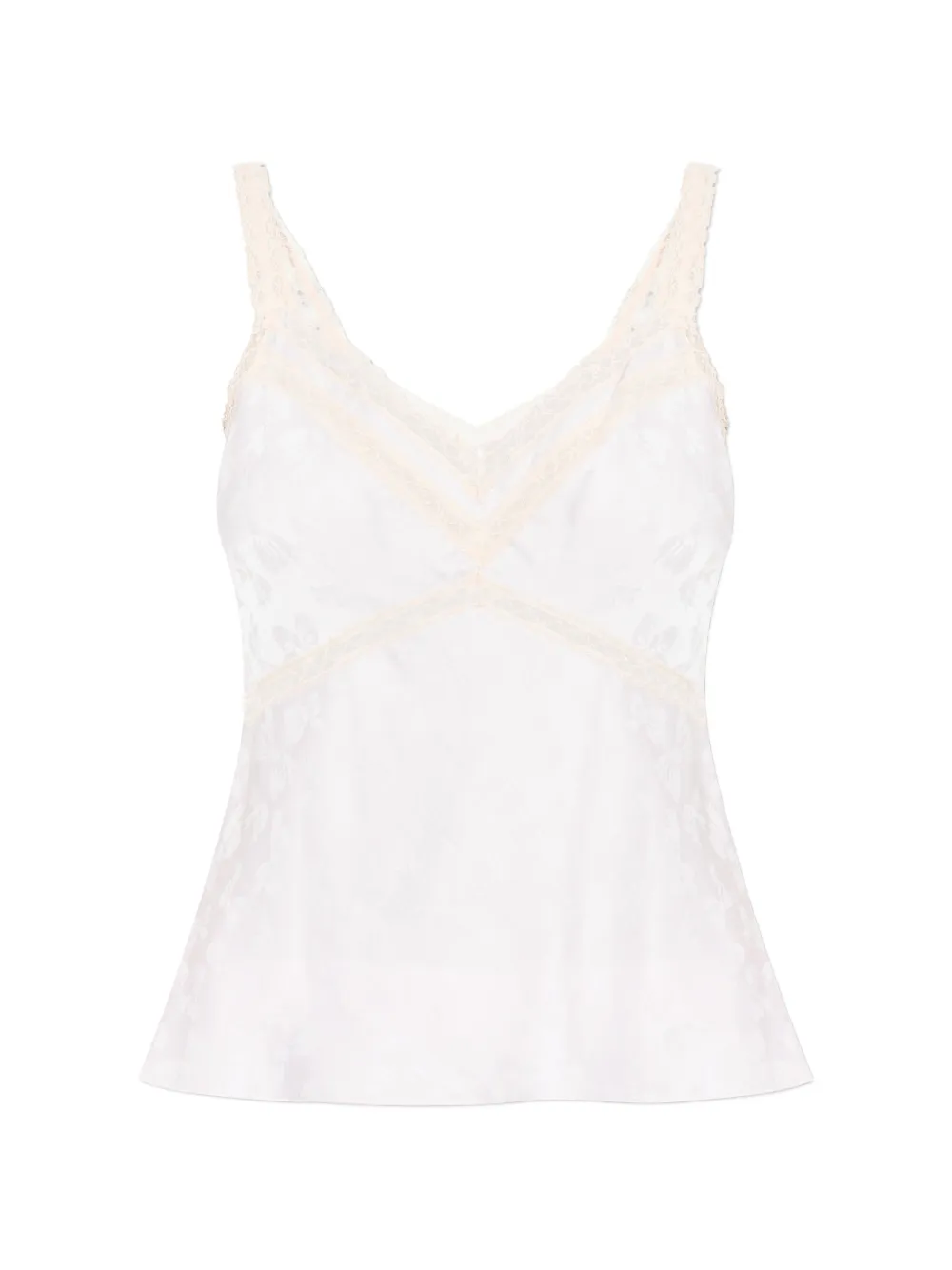 

Блузка Lirena с цветочным узором и кружевной отделкой Loveshackfancy, бежевый