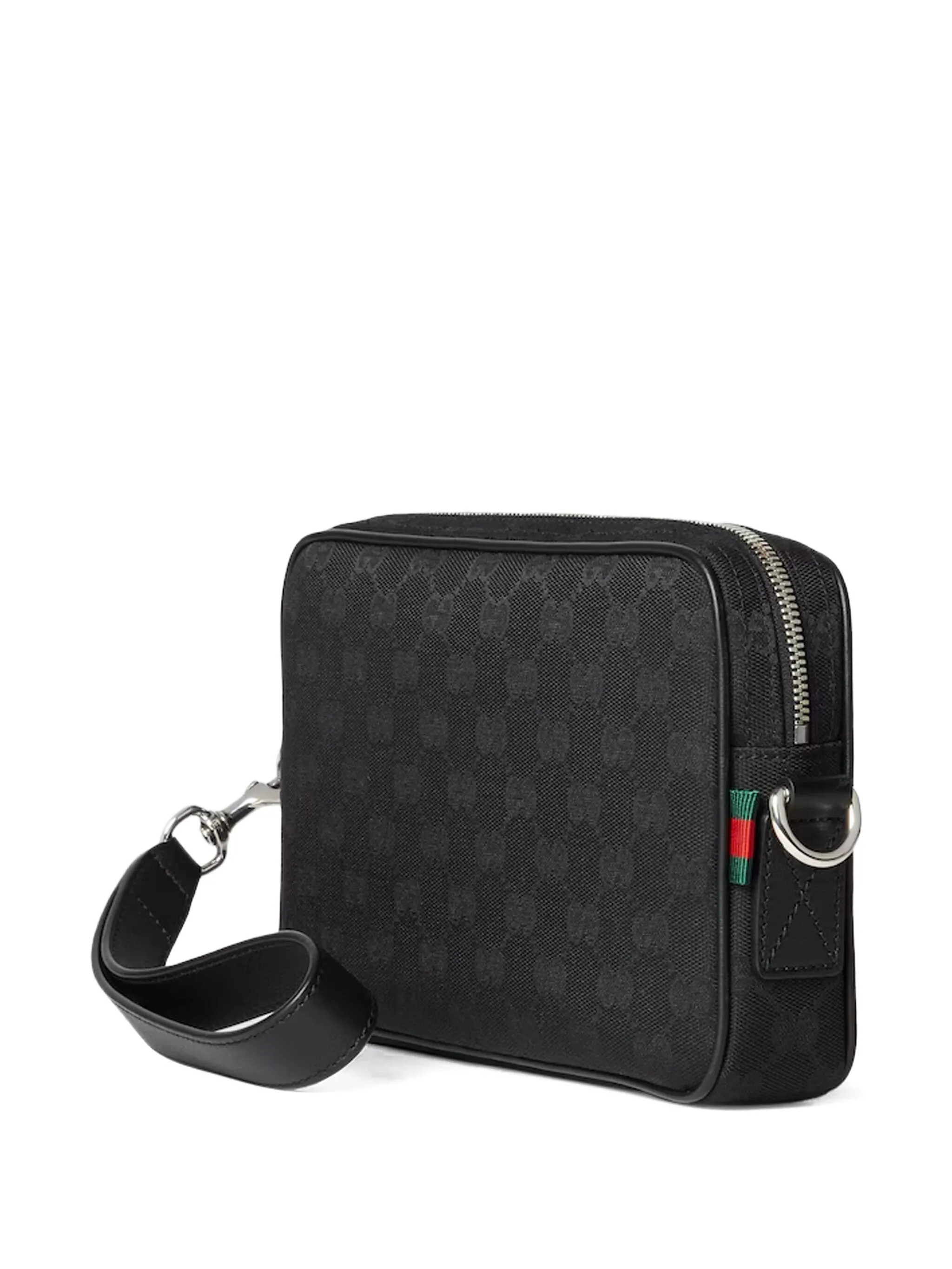 Сумка-мессенджер с монограммой GG Gucci, черный — фото 2