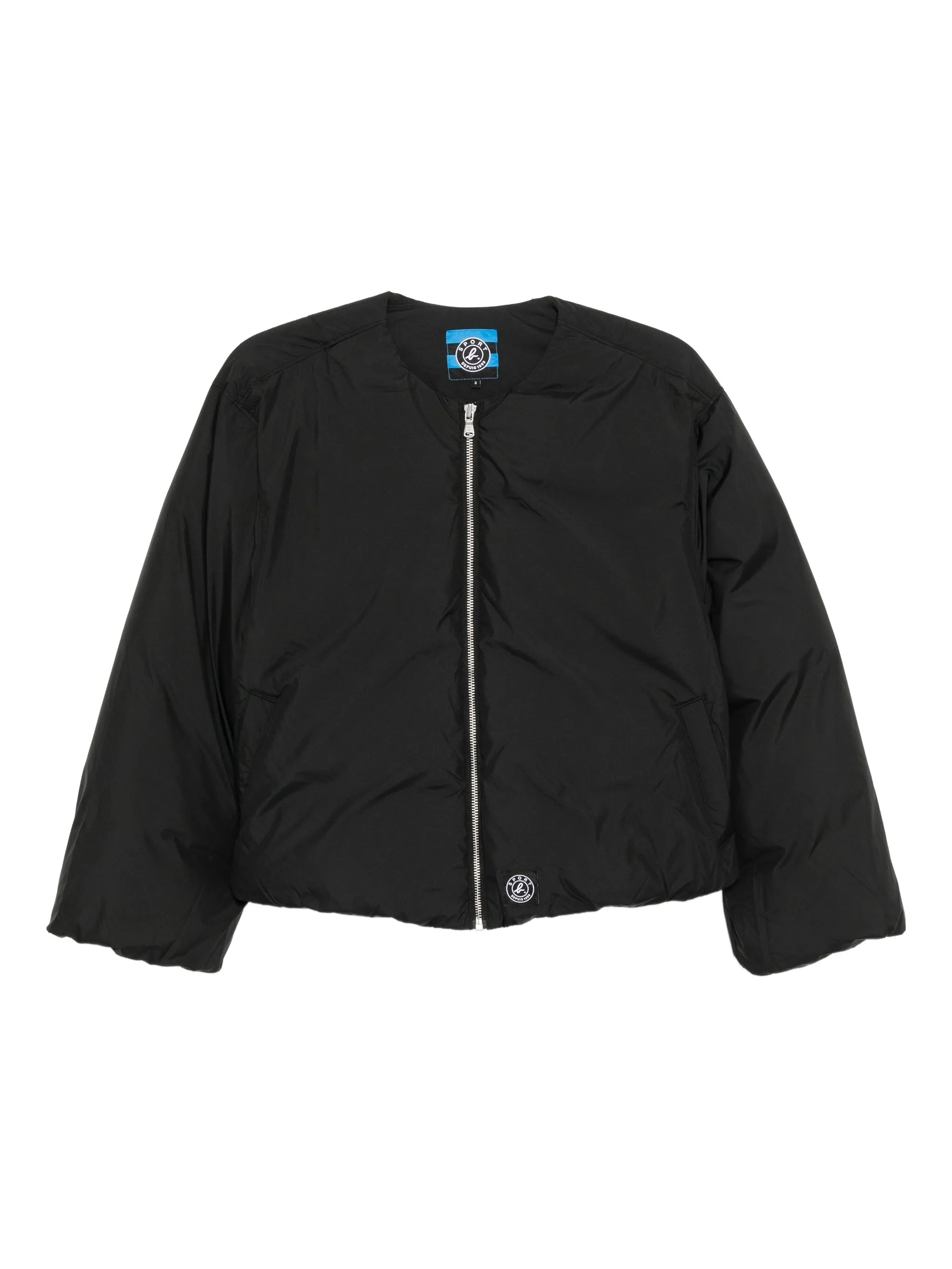 

Пуховик с логотипом Sport B. By Agnès B., черный