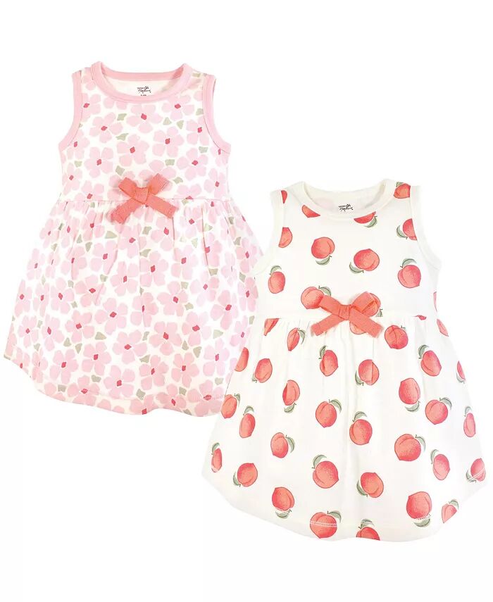 

Платье без рукавов из органического хлопка для малышей-девочек, персикового цвета Touched by Nature, оранжевый