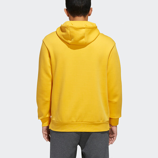 Толстовка adidas 02 HS Casual Sports Hooded Sweater Men Gold, желтый — фото 4