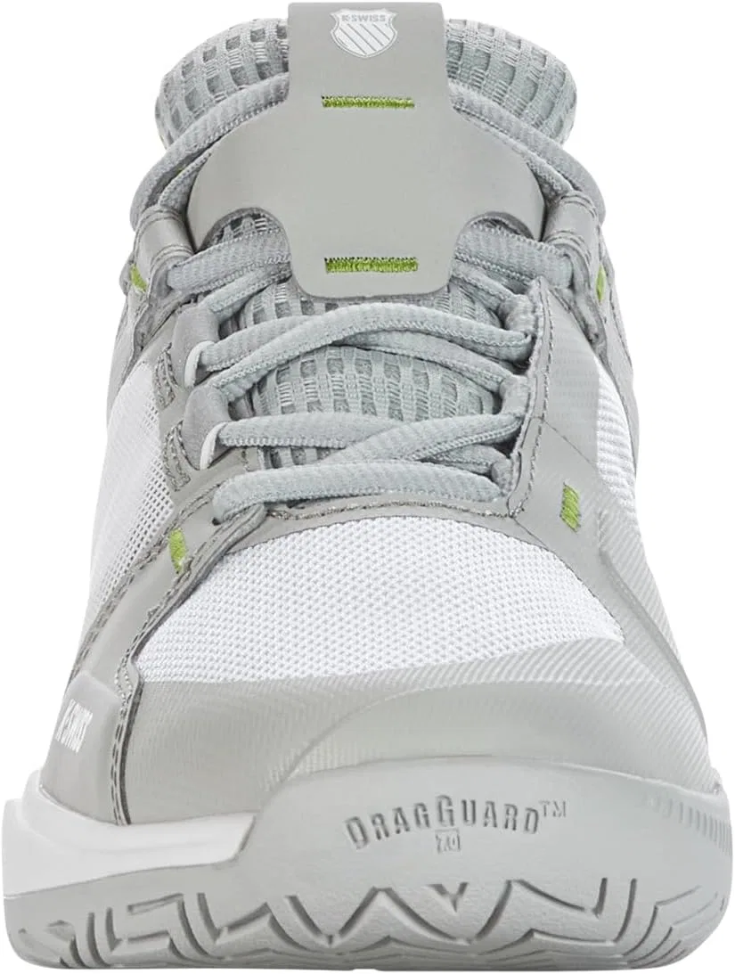 Кроссовки теннисные K-Swiss, Gray Violet/White/Lime Green — фото 3