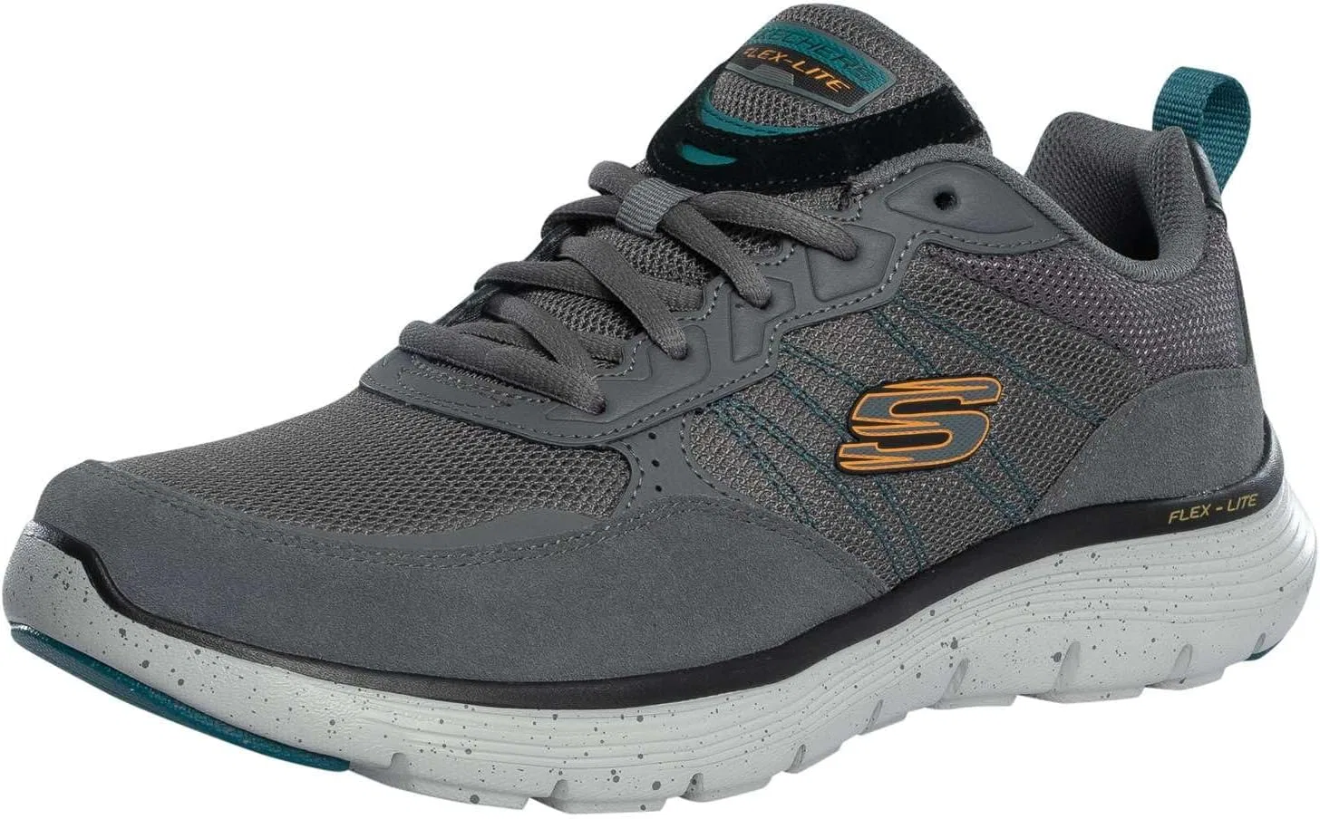 Мужские кроссовки Skechers Flex Advantage 5.0, Charcoal Suede Mesh Duraleather Multi Trim