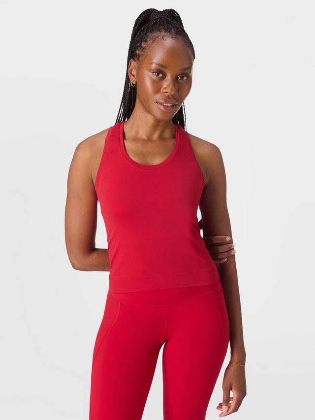 

Атлетик топ для тренировок бесшовный Sweaty Betty, Pepper Red