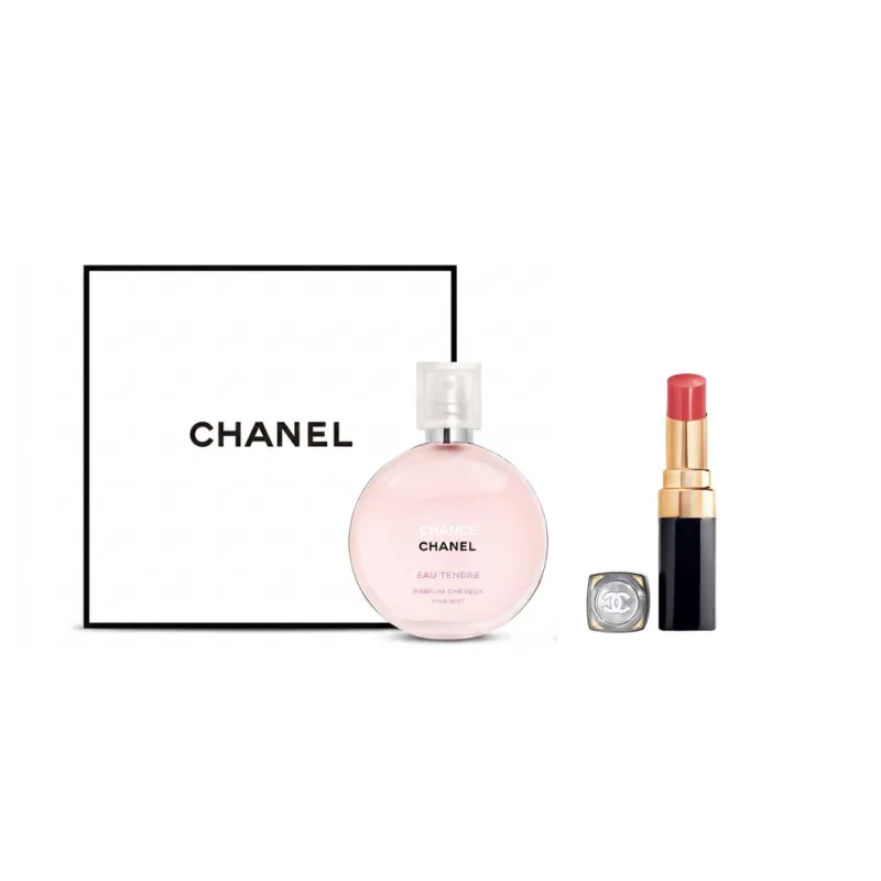 Набор косметики CHANEL: духи для волос и блеск для губ