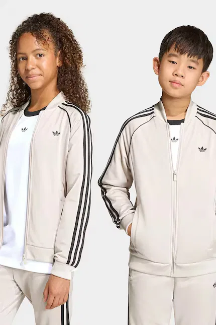 Худи детское с капюшоном Adidas Originals, бежевый