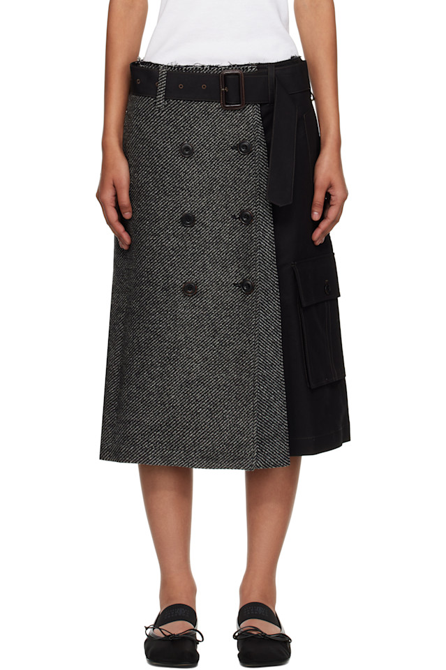 

Складчатая юбка-миди Whitney Andersson Bell, черный