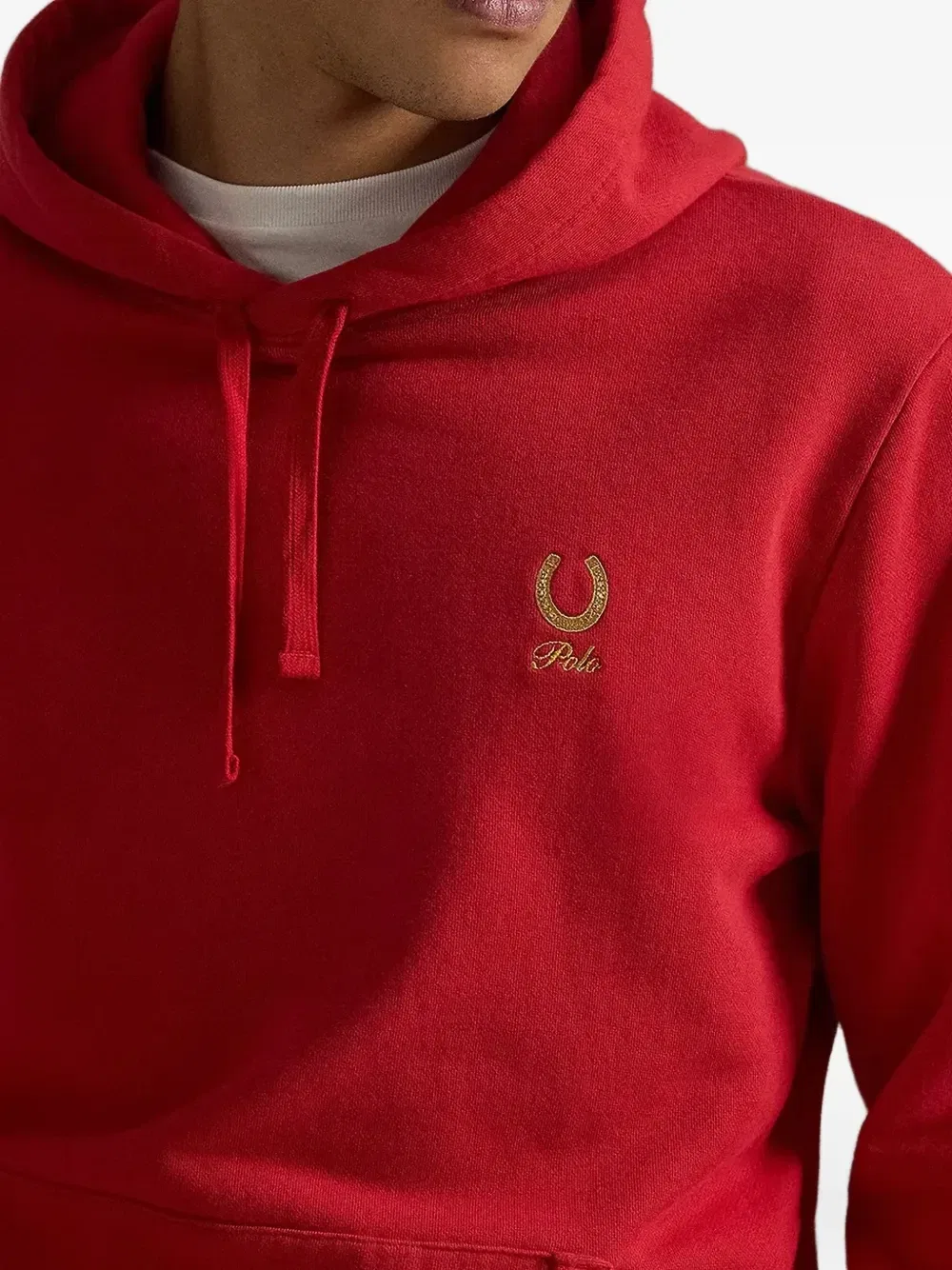 Худи с вышитым логотипом POLO RALPH LAUREN, красный — фото 4