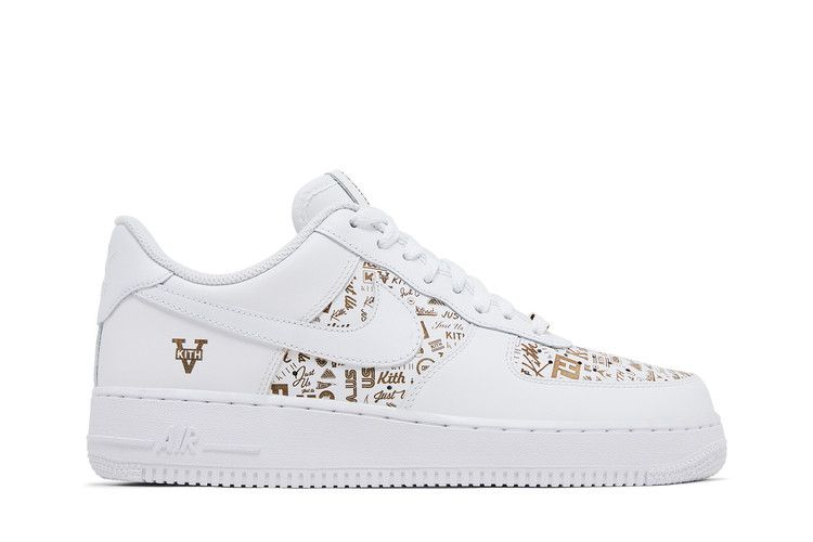 Кроссовки Nike Kith x Air Force 1 Low 'Just Us' Friends & Family Custom, белый — фото 2