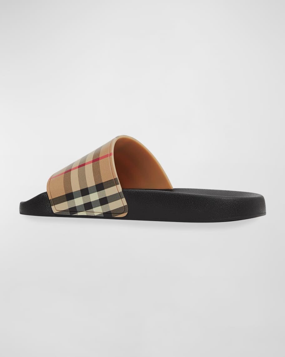 Сандалии Furley в винтажную клетку без шлепанца Burberry — фото 4