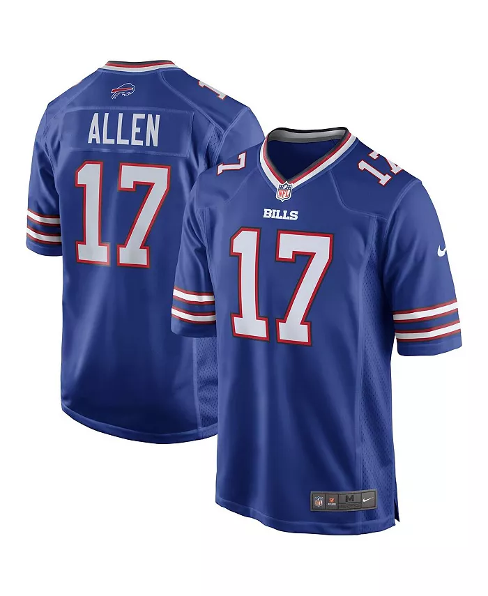 

Мужская игровая футболка Josh Allen Buffalo Bills Team Game Player Jersey Nike, синий