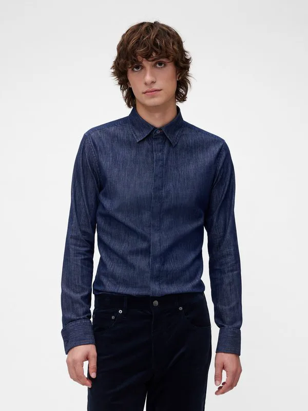 Рубашка gapstudio из шамбре Gap, Blue