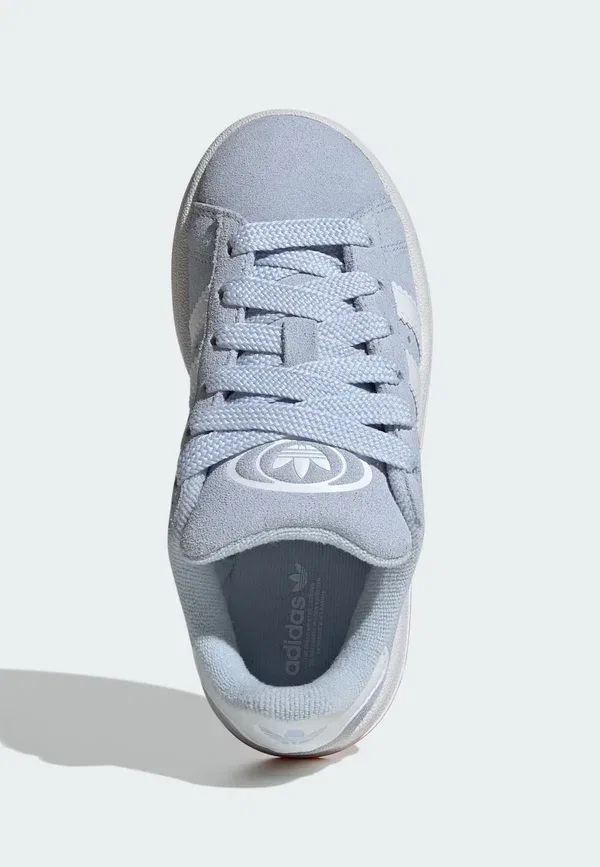 Кроссовки Campus Adidas Originals, небесно-голубой с белым и резиновой подошвой — фото 3