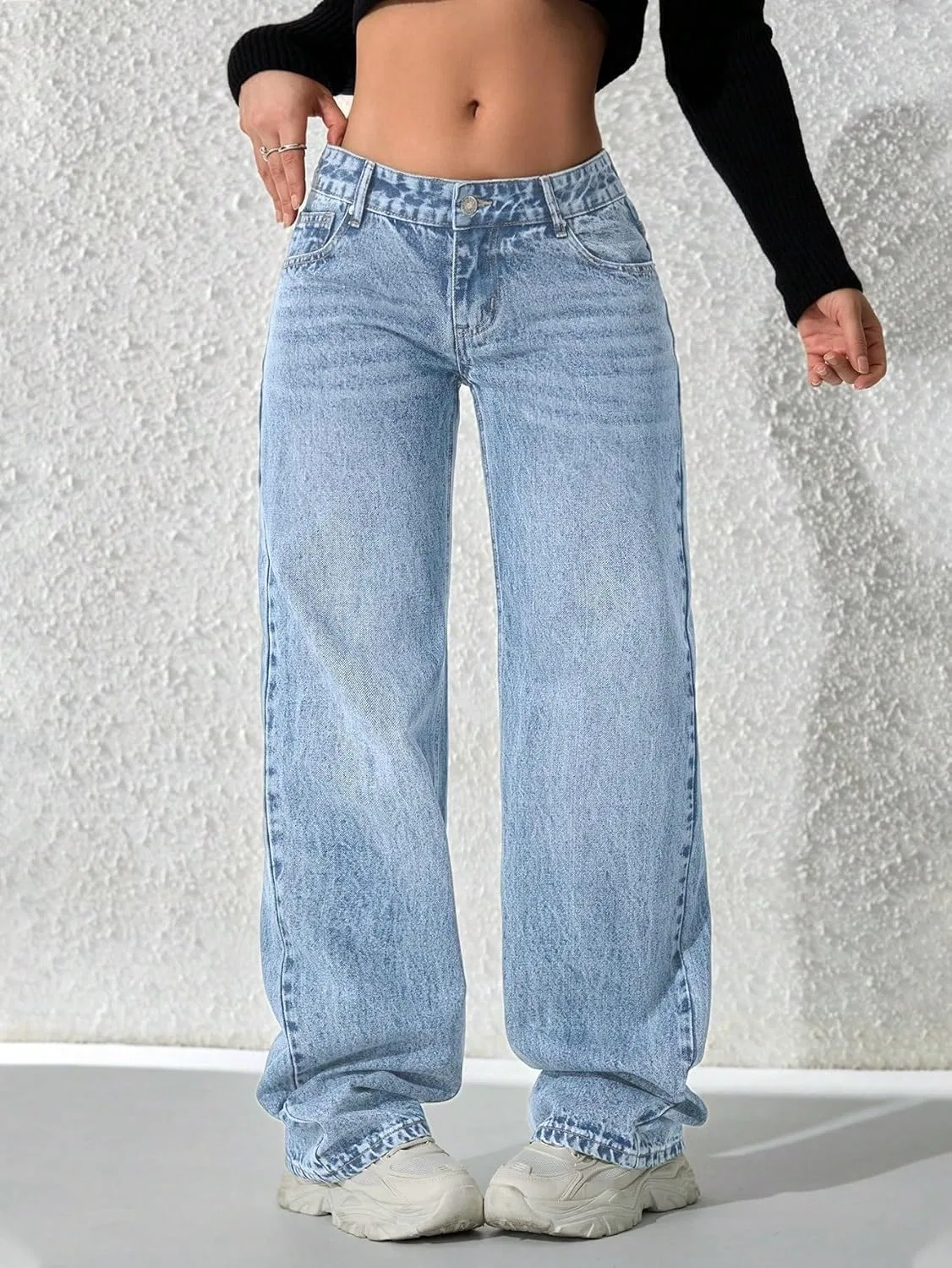 Джинсы свободные Baggy, Light Wash — фото 3
