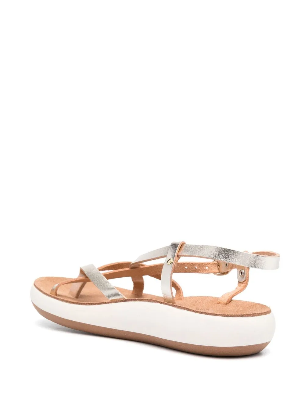 Сандалии с перекрестными ремешками Ancient Greek Sandals, золотой — фото 3