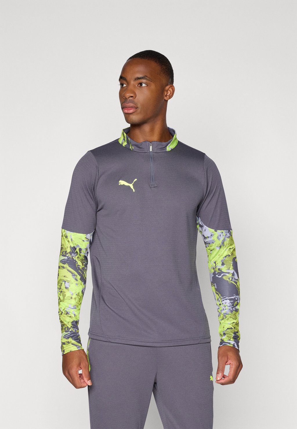 

Лонгслив INDIVIDUALCUP 1/4 ZIP TOP Puma, серый