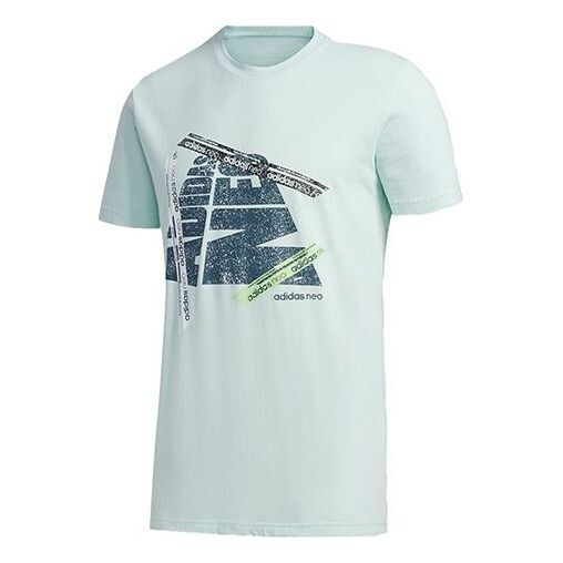 

Футболка neo m fsves printing short sleeve green Adidas, зеленый