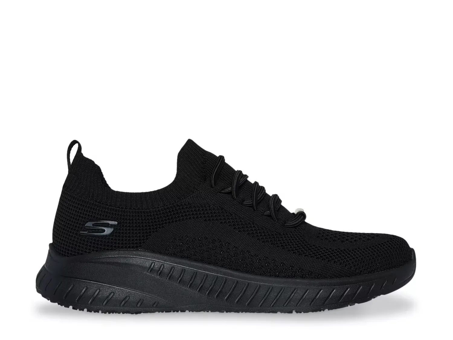 Кроссовки BOBS Relaxed Fit Sport Squad Chaos SR Slip-On - женские Skechers, Black — фото 3