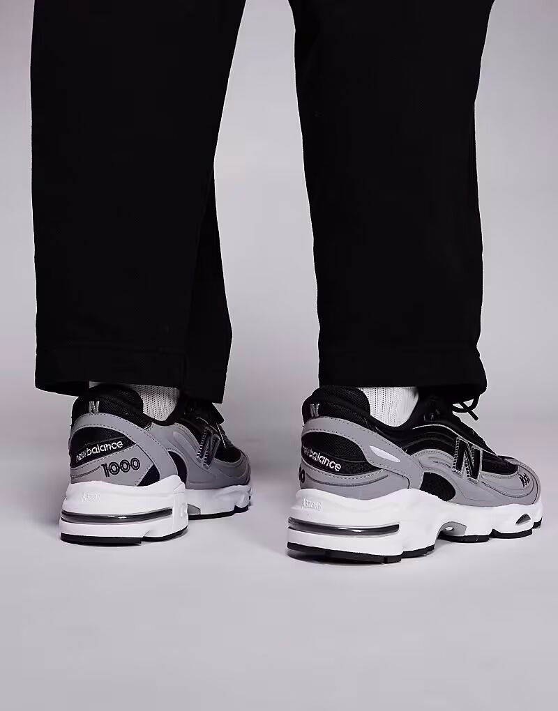 Кроссовки унисекс M1000 черного и серого цветов New Balance — фото 3