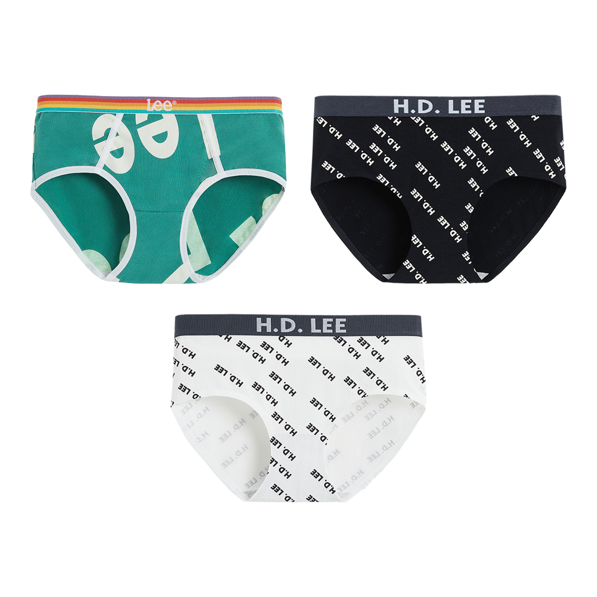 

Женские трусики набор из 3 штук, подарочная упаковка Lee, белый