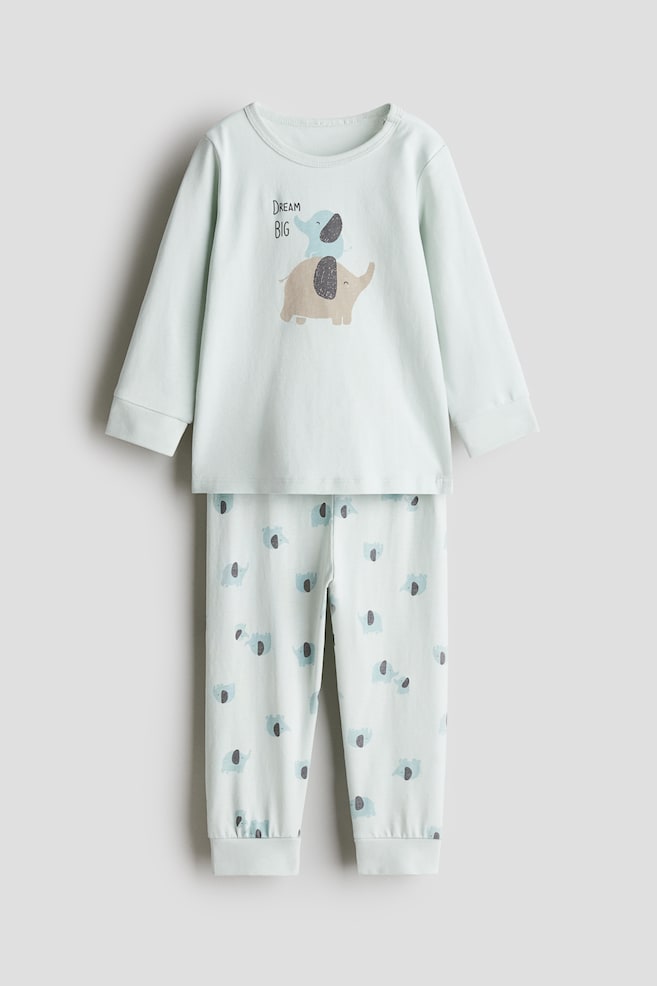 

Пижама из хлопка с принтом H&M, мультиколор