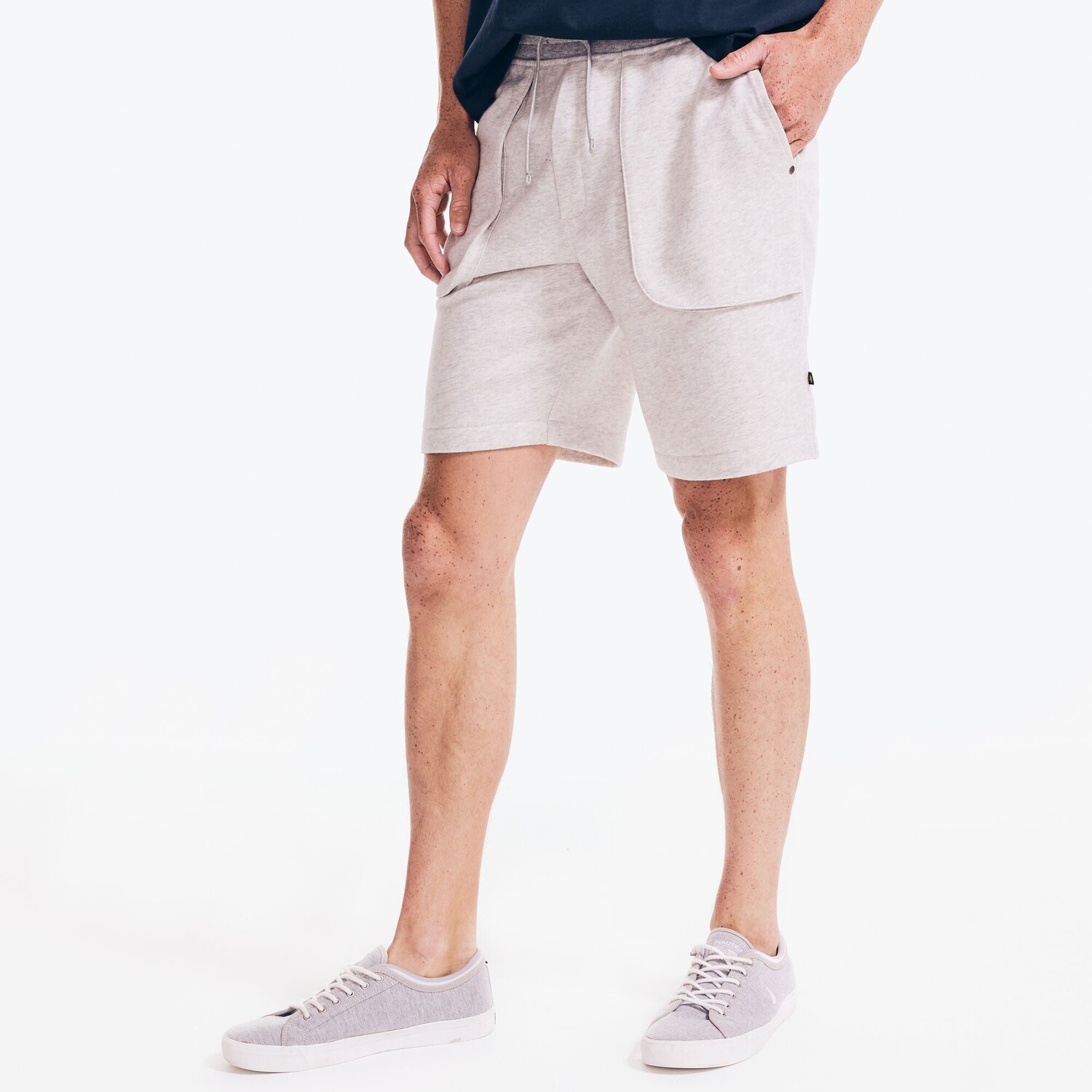 

Мужские шорты Nautica 9 дюймов Nautica Jeans Co. без застежки, цвет Cream Grey Heather