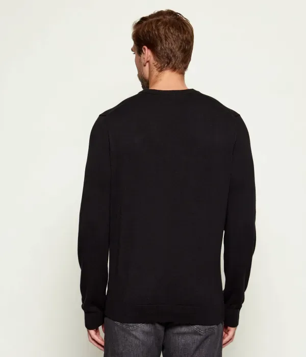 Свитер Lacoste Regular Fit, базовый, черный — фото 3