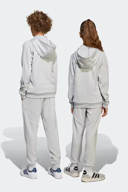 Спортивные штаны из эластичного трикотажа Adidas Performance, серый — фото 3