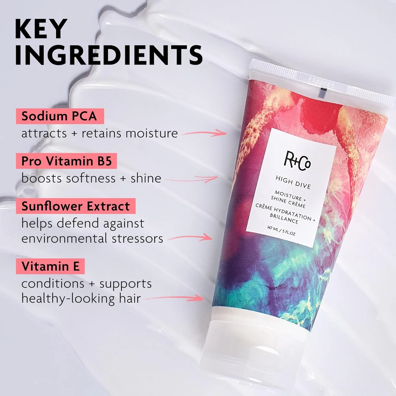 Увлажняющий и придающий блеск крем «High Dive Moisture + Shine Crème» от R+Co R+Co — фото 4