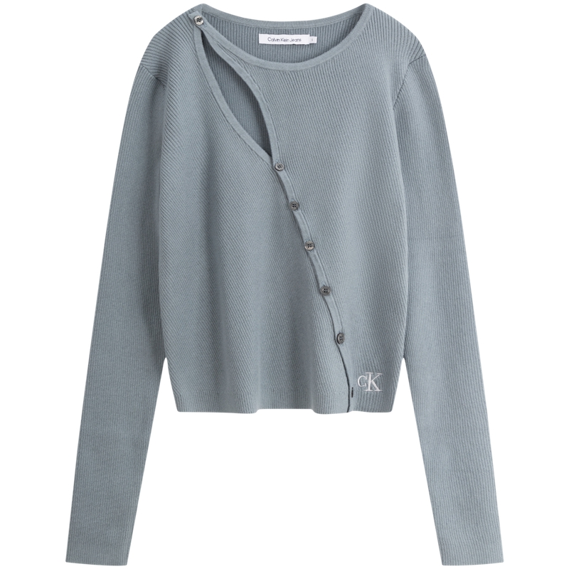 

CALVIN KLEIN Вязаный свитер Women's PN6-Cloud Trail Gray, PN6-Cloud Trace Gray