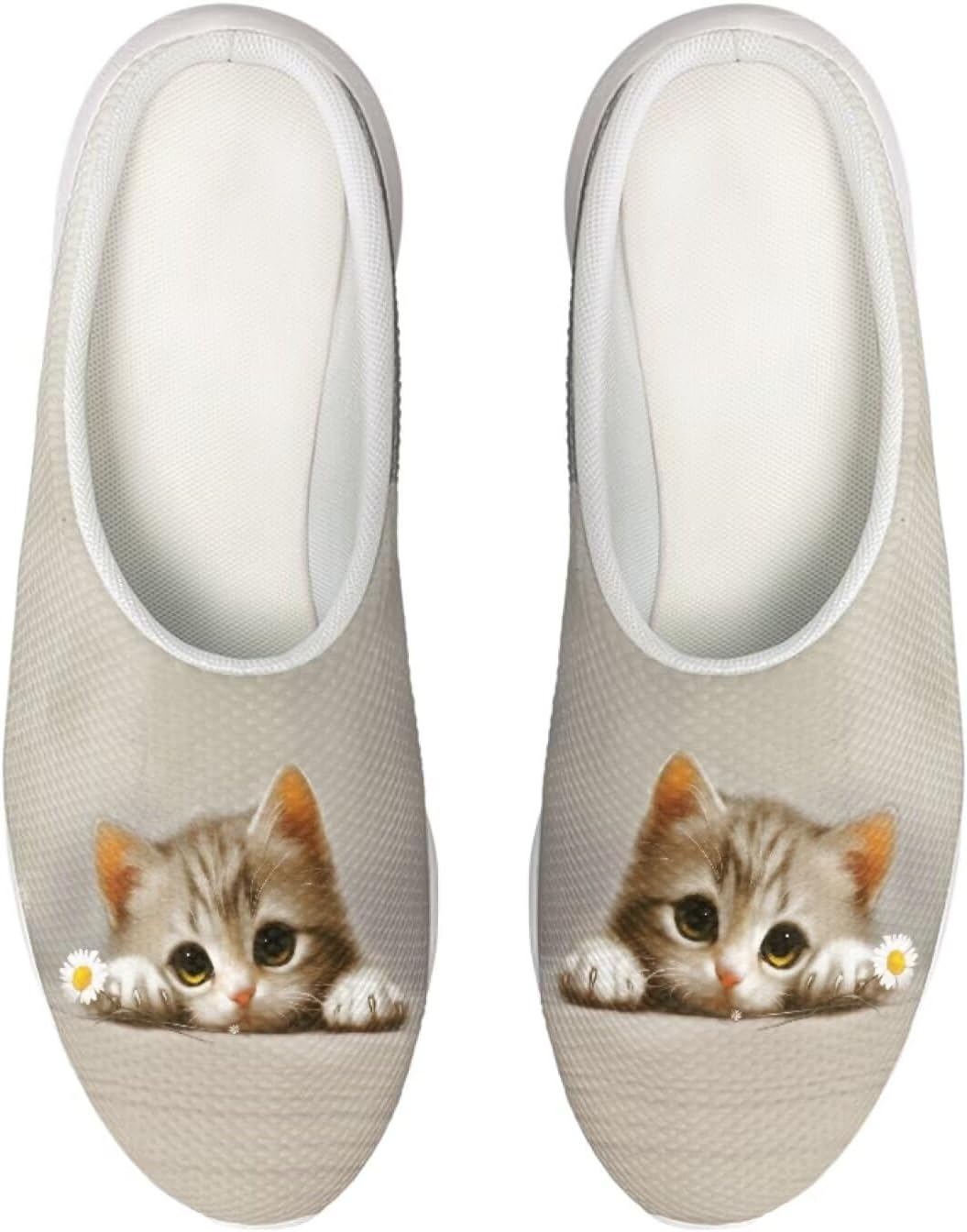 

Женские сабо Forchrinse с цветным принтом лапы собаки, домашние тапочки с цветочным рисунком, кроссовки для ходьбы с поддержкой свода стопы, Cat