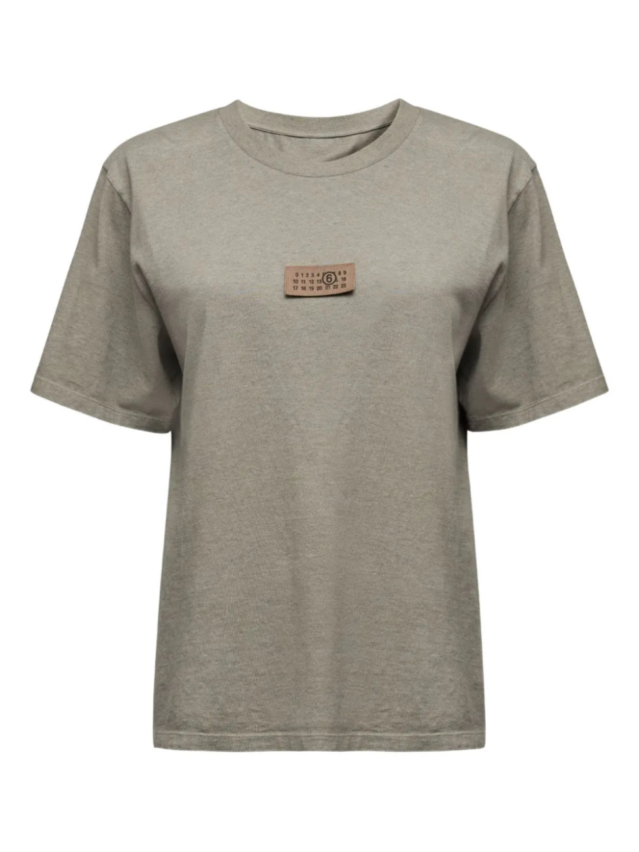 

MM6 Maison Margiela футболка с круглым вырезом, серый