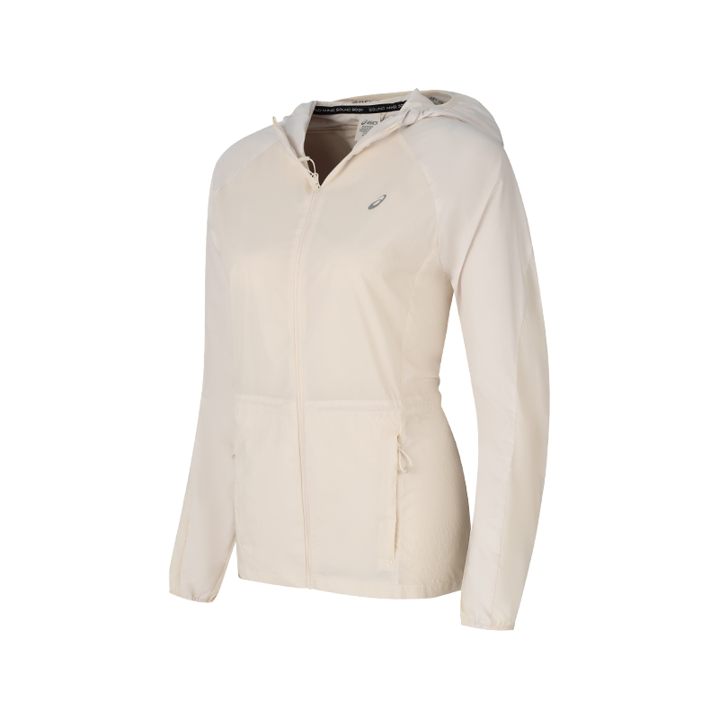 

ASICS Женская беговая куртка, Birch White