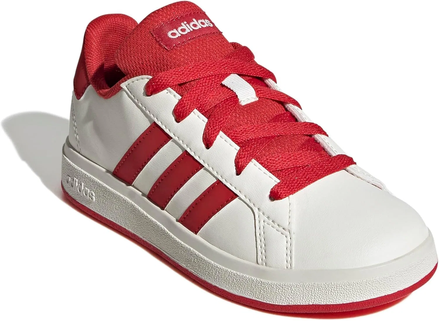 Кроссовки Grand Court 2.0 adidas, Off White/Collegiate Red/Black — фото 4