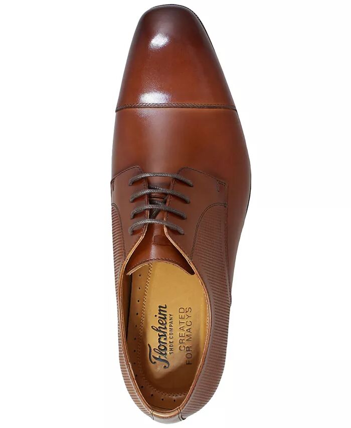 Мужские оксфорды Calipa Cap-Toe Florsheim, коричневый — фото 3