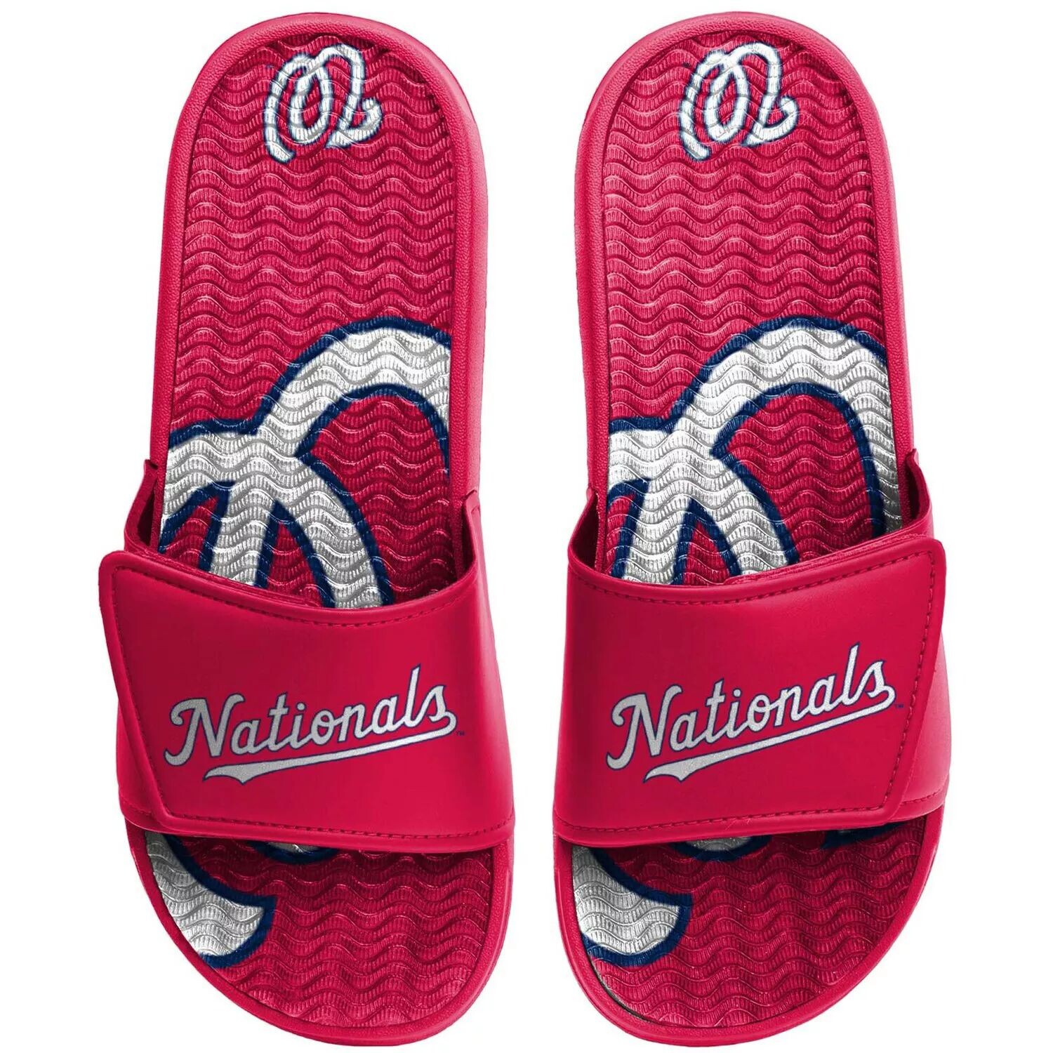 

Молодежные гелевые шлепанцы FOCO Washington Nationals Unbranded