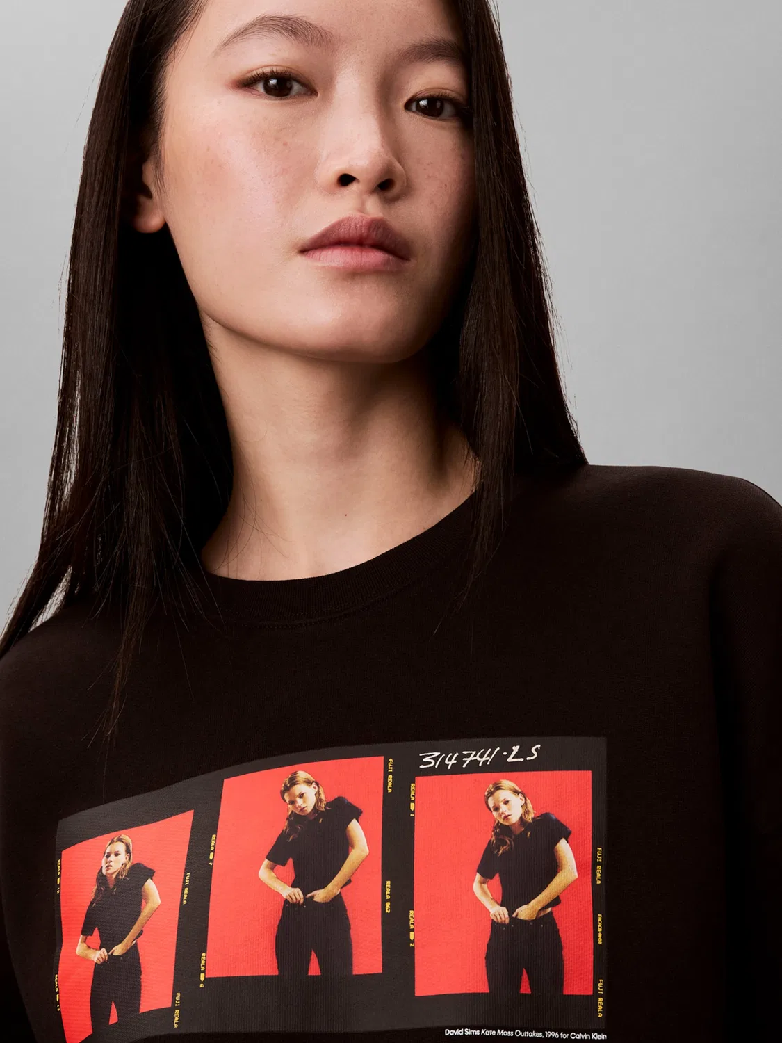 Толстовка Calvin Klein OUTTAKES черного цвета — фото 3