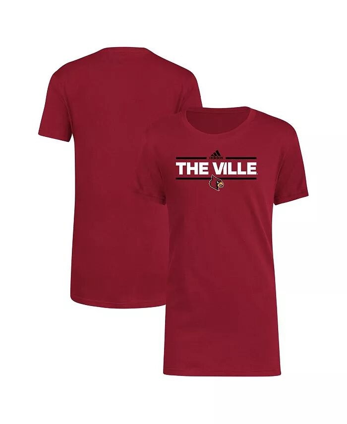 

Футболка Louisville Cardinals Basic Dassler для больших мальчиков и девочек Red adidas
