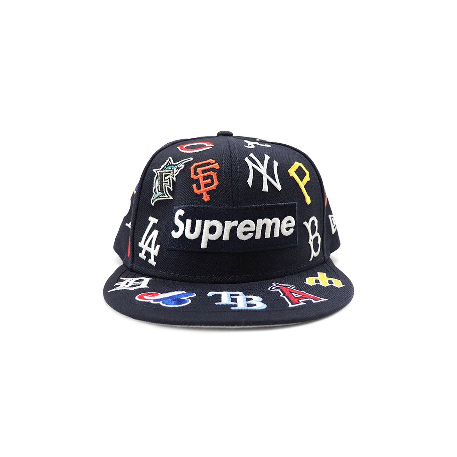 

Кепка Supreme x MLB x New Era темно-синего цвета