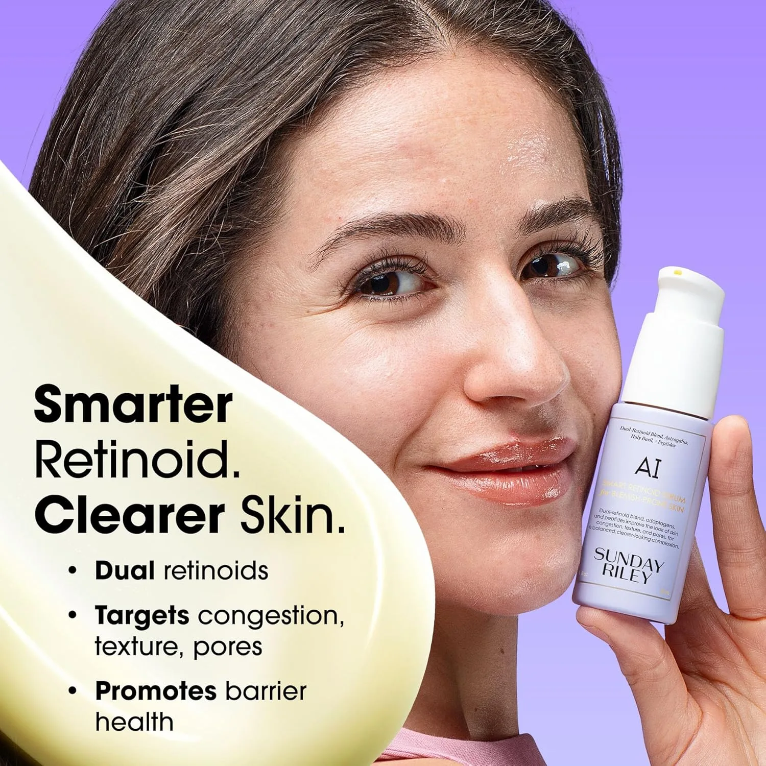 Сыворотка Sunday Riley — AI Adaptive Retinoid Serum для проблемной кожи ( .), Off White, 29.6 мл — фото 2