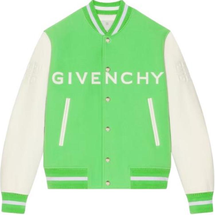 

Givenchy Кожаная куртка варсити, Multicolor