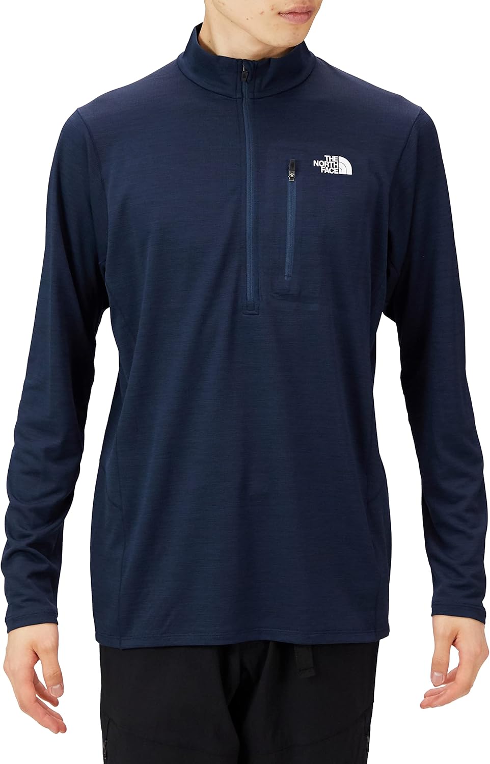 

Мужская футболка с длинным рукавом The North Face Flash Dry 3D на молнии NT12201, темно-синий