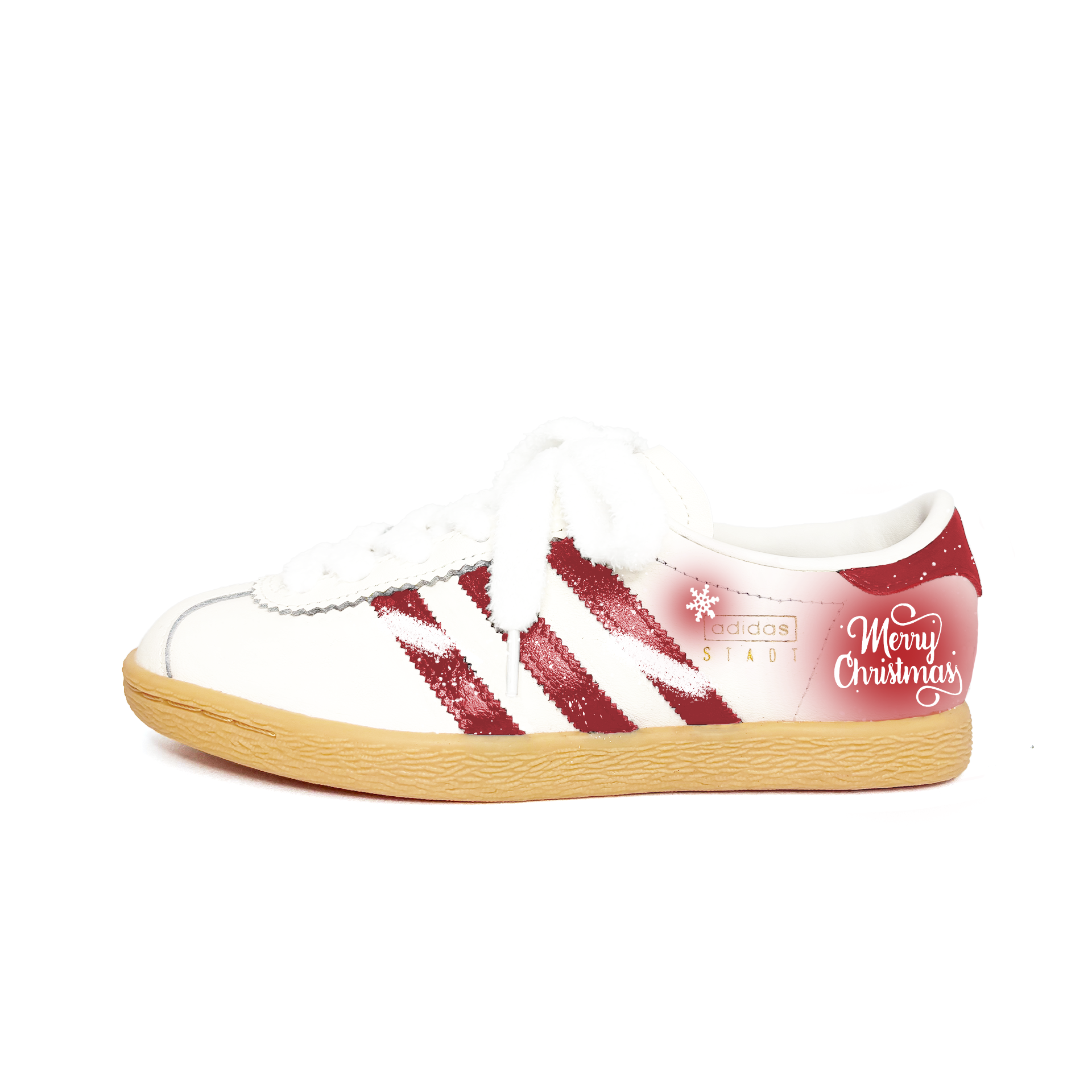 

Adidas Originals Кроссовки немецкой армии Saint Egg Snowflake Abrasion Resistant Low top Unisex красные